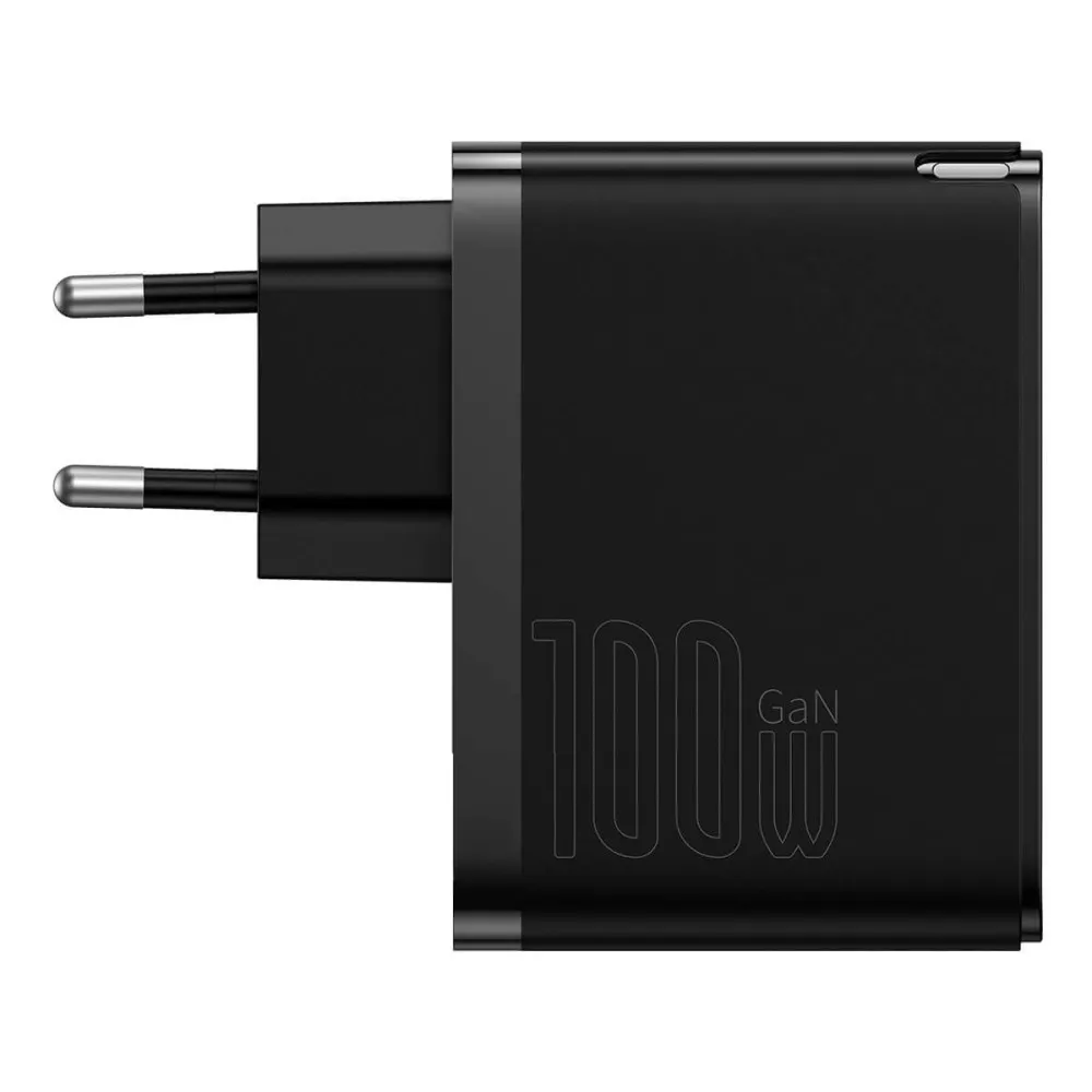 Зарядно устройство 220V BASEUS 100W, USB-A, USB-C, GaN5 Pro (CCGP090201)