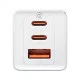Зарядно устройство 220V BASEUS 65W, USB-A, 2xUSB-C, GaN5 Pro (CCGP120202)