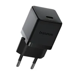 Зарядно устройство BASEUS 30W, 220V, USB-C - Palm fast + кабел, черно (P10111605113-01)