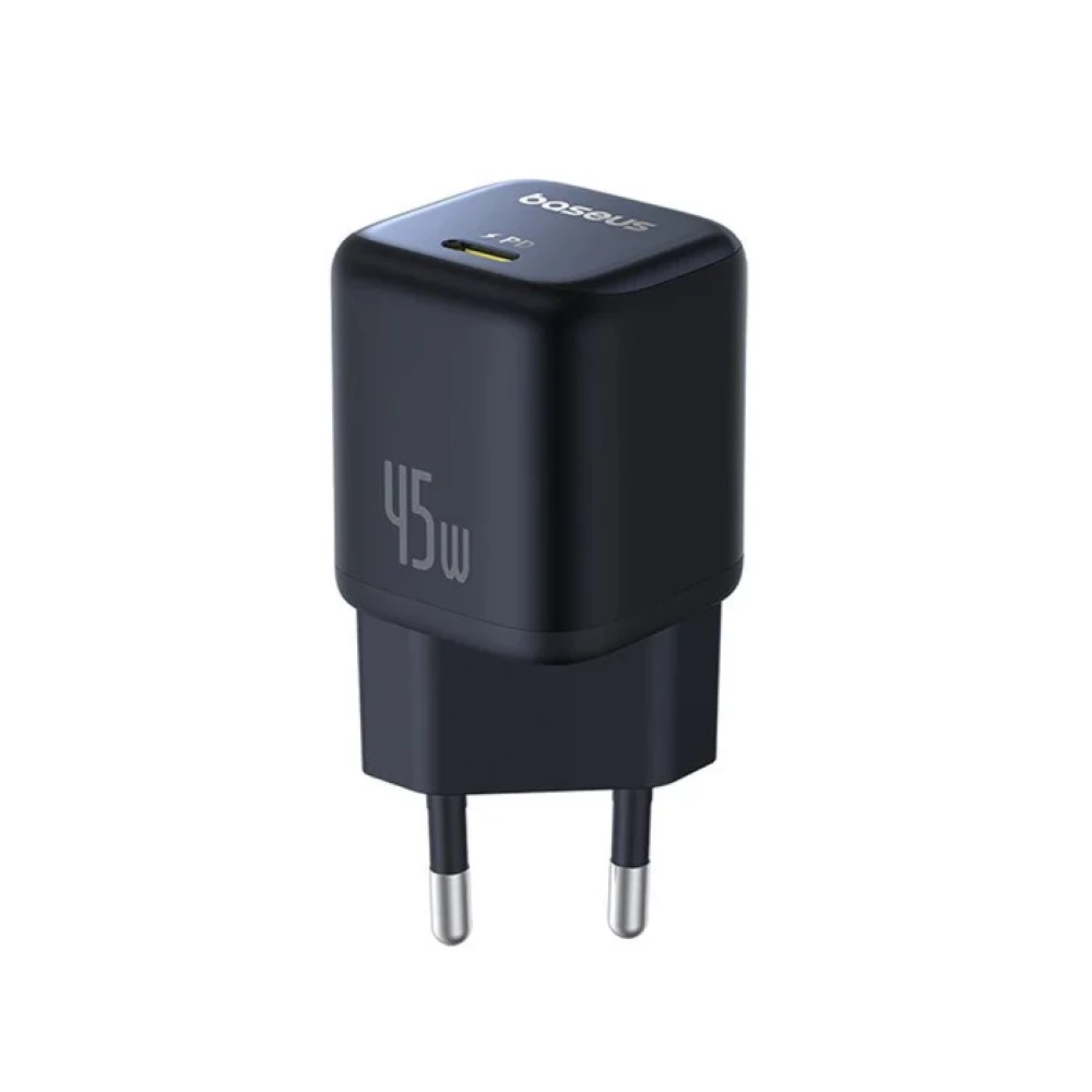  Зарядно устройство 220V BASEUS 45W, USB-C, PicoGo GaN (P10176800123-00)
