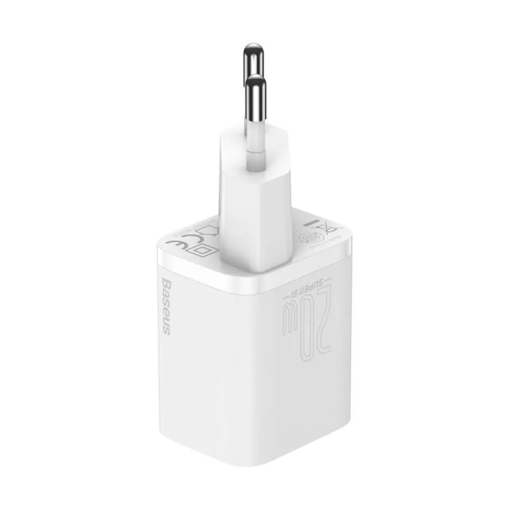 Зарядно устройство 220V BASEUS 20W, USB-C, Super Si (CCSUP-B02)