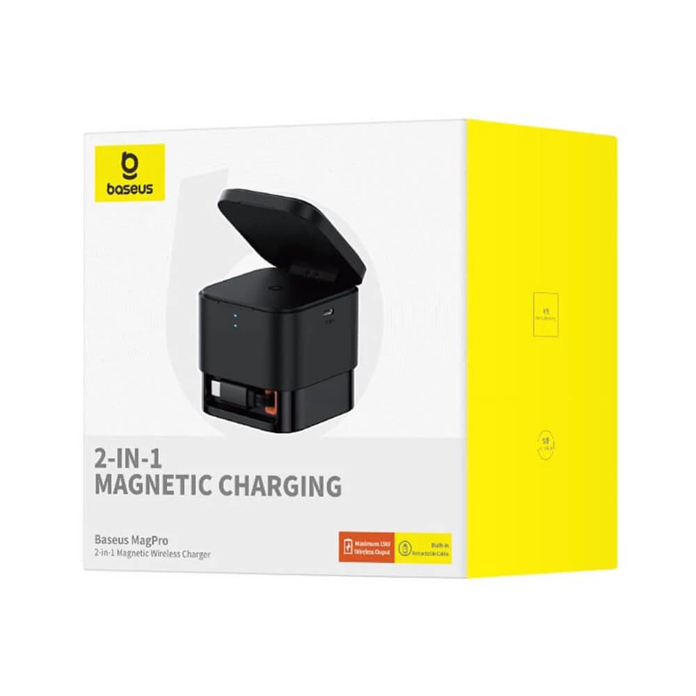 Безжична 2в1 Стойка/поставка за телефон, часовник или слушалки BASEUS MagPro Cube 2in1- (P10264100123-00)