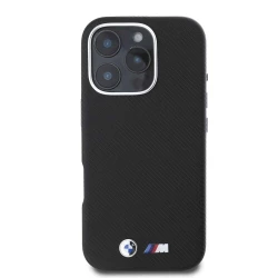Калъф BMW BMHCP16L23PUFWKEV M PU Kevlar Metal Logo за Apple iPhone 16 Pro