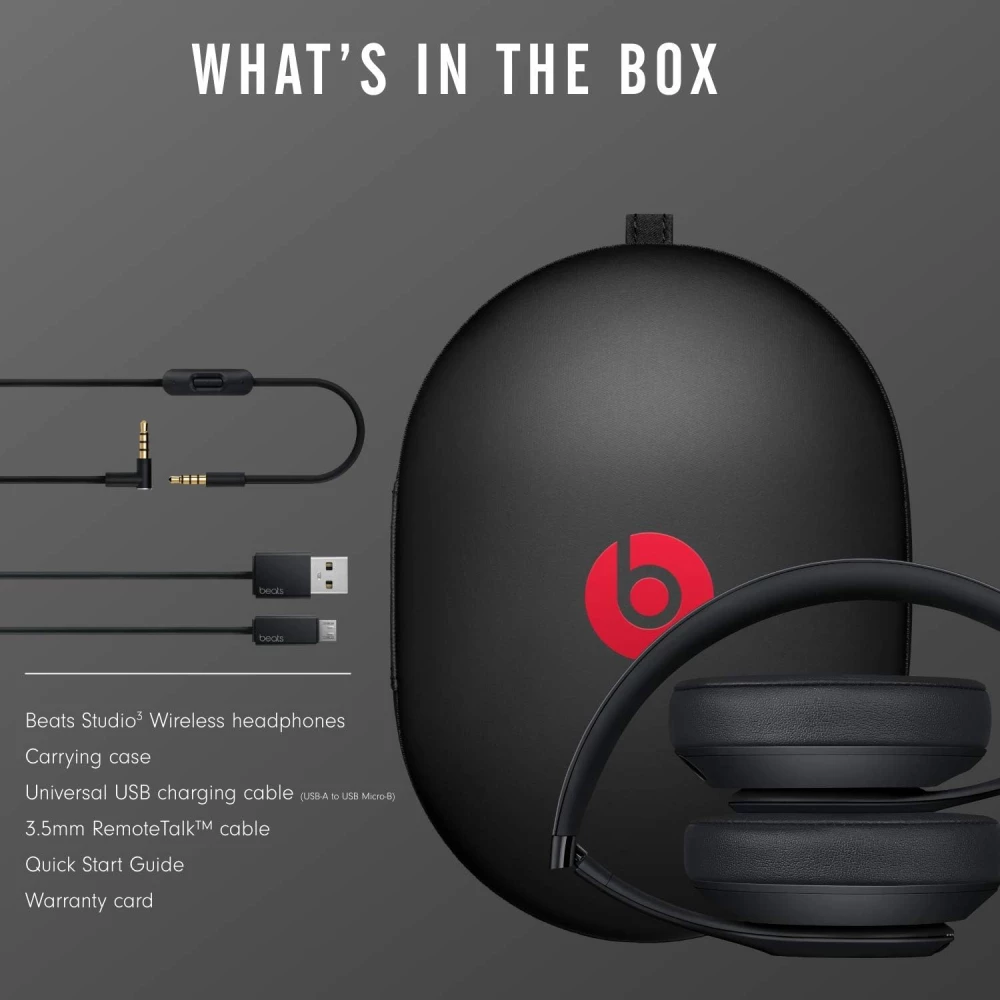               Bluetooth слушалки Beats Studio 3 Bluetooth Earphones - MX3X2ZM/A, OVER-EAR
