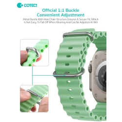 Силиконова каишка за смарт часовник Apple iWatch Series 3 42мм - Ocean Strap W96