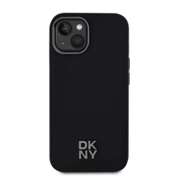 Калъф DKNY PU Leather Stack Logo Magsafe Black DKHMP15SPSMCSLK за Apple iPhone 15