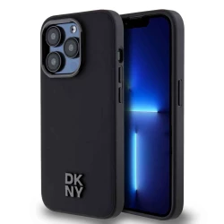 Калъф DKNY PU Leather Stack Logo Magsafe Black DKHMP14LPSMCSLK за Apple iPhone 14 Pro