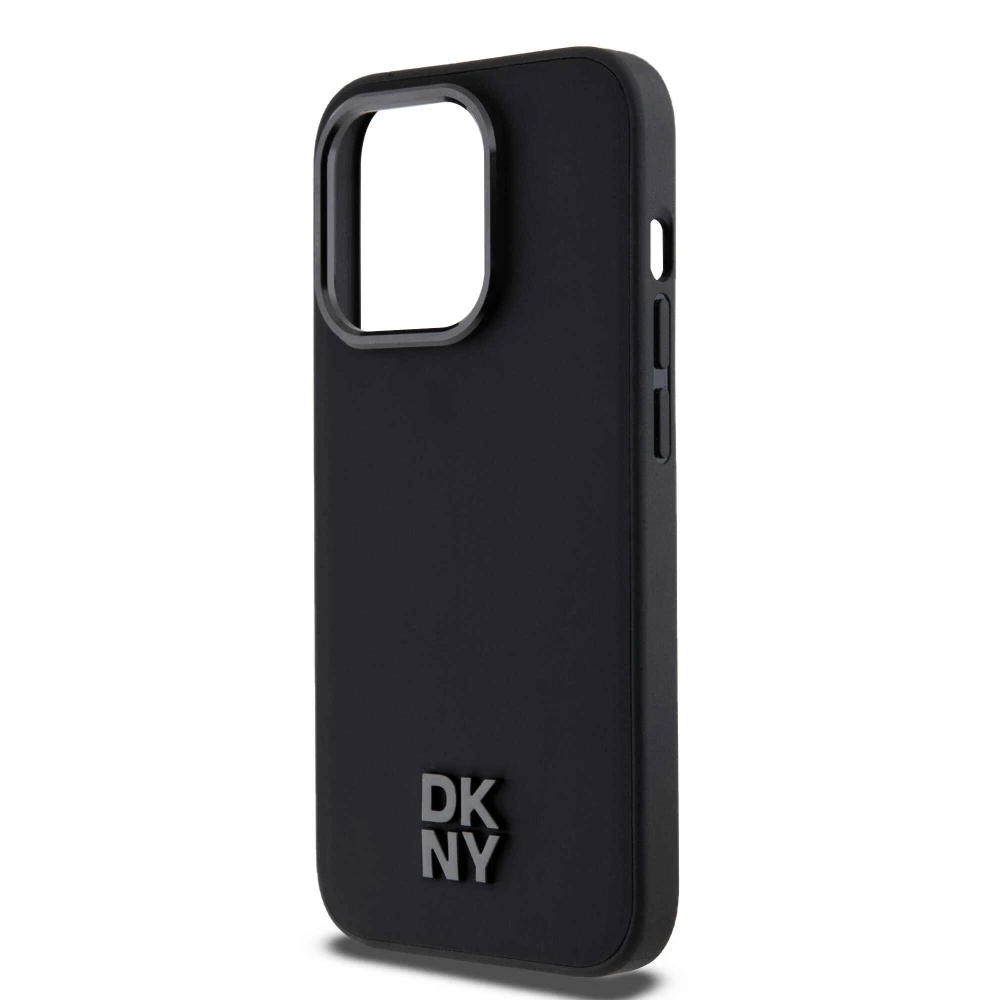 Калъф DKNY PU Leather Stack Logo Magsafe Black DKHMP14LPSMCSLK за Apple iPhone 14 Pro