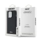Калъф DKNY PU Leather Silver Metal Logo Magsafe DKHMP16LPGHLMK за Apple iPhone 16 Pro