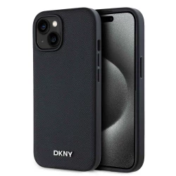 Калъф DKNY PU Leather Silver Metal Logo Magsafe DKHMP14SPGHLMK за Apple iPhone 14 