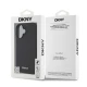 Калъф DKNY PU Leather Silver Metal Logo Magsafe DKHMP16MPGHLMK за Apple iPhone 16 Plus