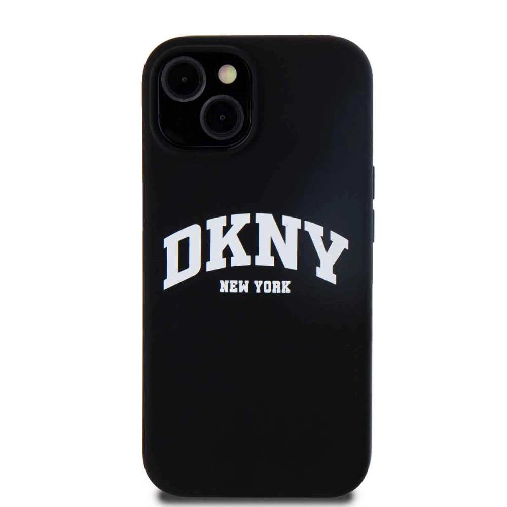 Калъф DKNY Liquid Silicone Arch Logo Magsafe Black DKHMP14SSSNYACH за Apple iPhone 14 