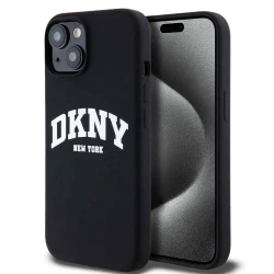 Калъф DKNY Liquid Silicone Arch Logo Magsafe Black DKHMP14SSSNYACH за Apple iPhone 14 