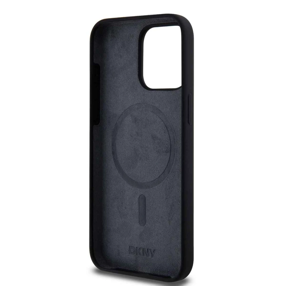 Калъф DKNY Liquid Silicone Arch Logo Magsafe Black DKHMP14LSNYACH за Apple iPhone 14 Pro