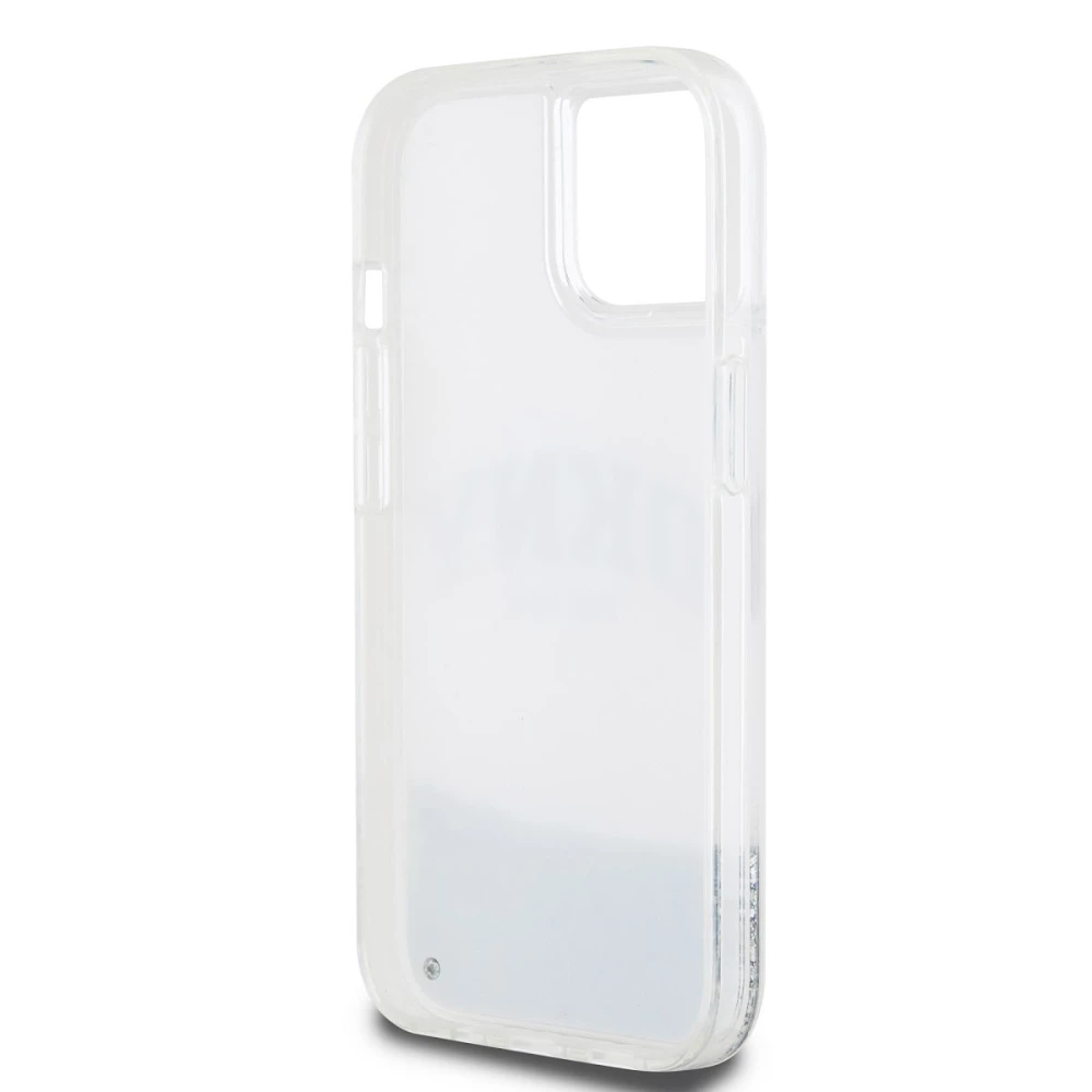 Калъф DKNY Liquid Glitter Arch Logo Transparent DKHCP14SLBNAET за Apple iPhone 14
