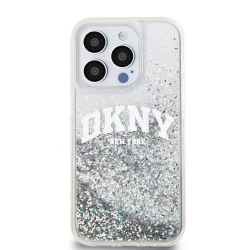 Калъф DKNY Liquid Glitter Arch Logo Transparent DKHCP15LLBNAET за Apple iPhone 15 Pro