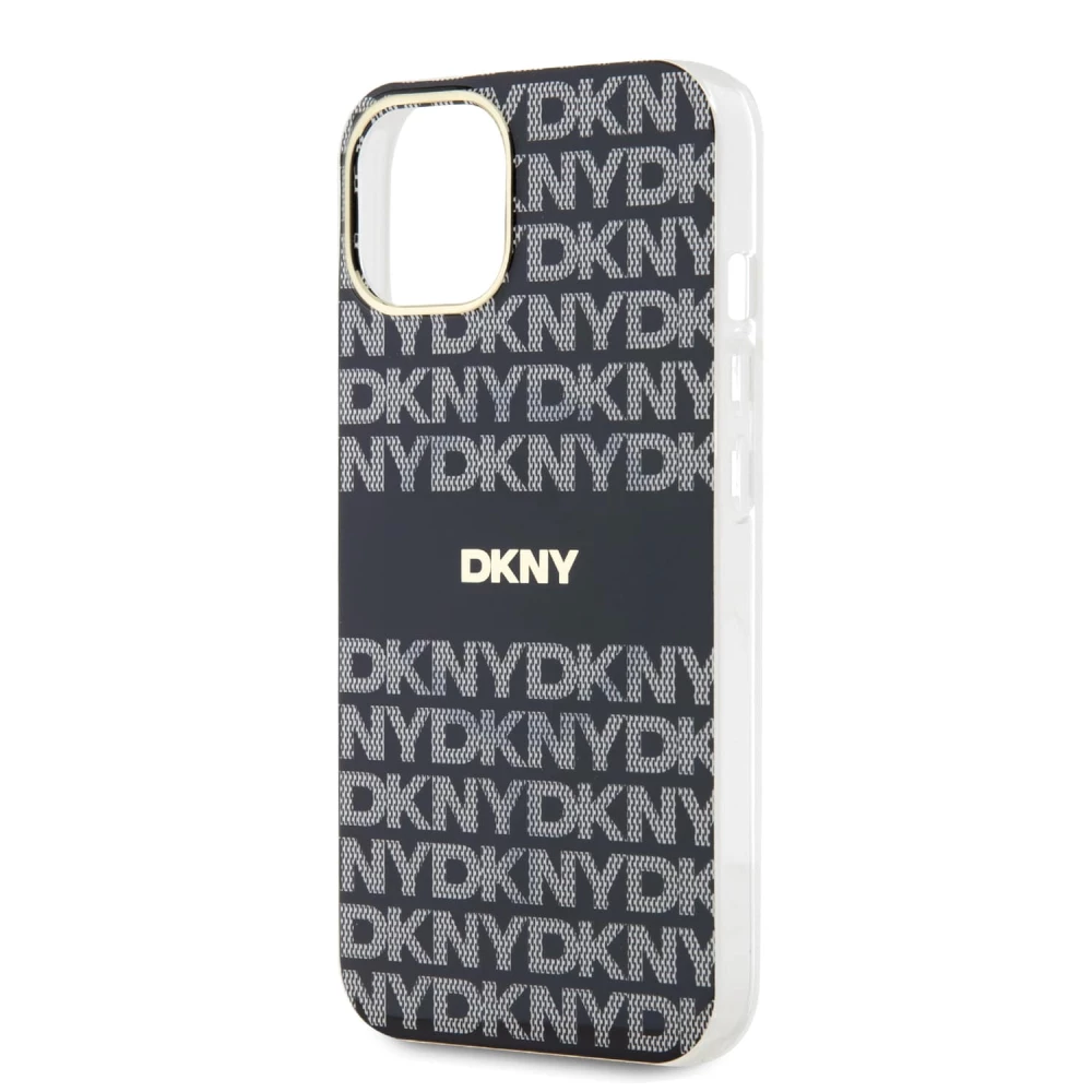 Калъф DKNY PC/TPU Repeat Pattern Tonal Stripe Magsafe Black DKHMP16LHRHSEK за Apple iPhone 16 Pro