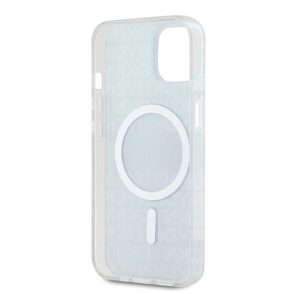 Калъф DKNY PC/TPU Repeat Pattern Tonal Stripe Magsafe Black DKHMP16LHRHSEK за Apple iPhone 16 Pro