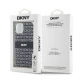 Калъф DKNY PC/TPU Repeat Pattern Tonal Stripe Magsafe Black DKHMP16LHRHSEK за Apple iPhone 16 Pro
