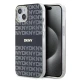 Калъф DKNY PC/TPU Repeat Pattern Tonal Stripe Magsafe Black DKHMP16LHRHSEK за Apple iPhone 16 Pro