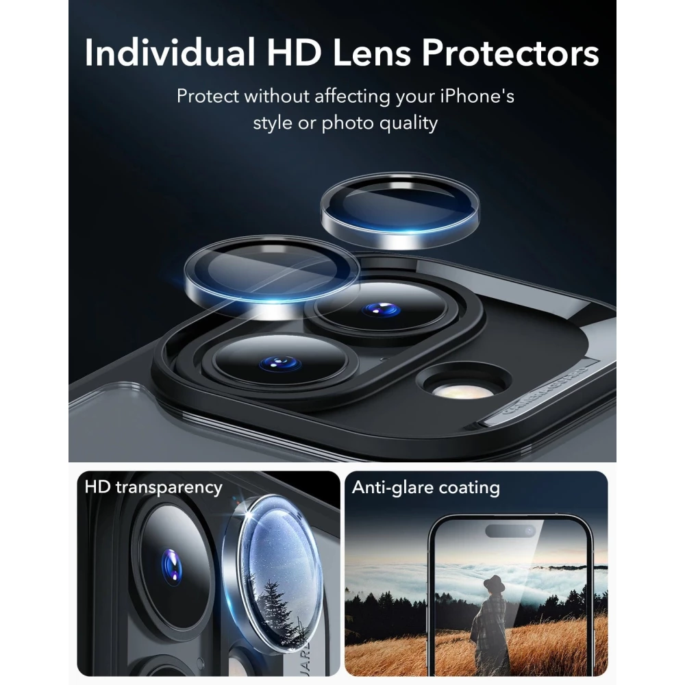 Калъф ESR Armor Tough със стойка 360° за Apple iPhone 16, MagSafe