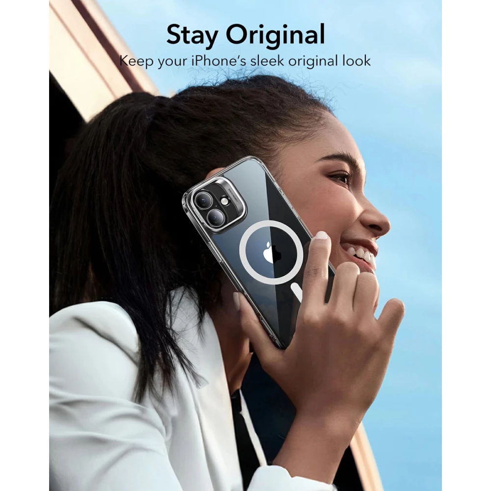 Калъф ESR Classic Hybrid със стойка за Apple iPhone 16, MagSafe