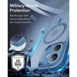 Калъф ESR + стъкло SET Classic Pro за Apple iPhone 16, MagSafe, син мат