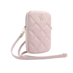 Калъф/Чанта с цип Guess PU Quilted 4G Metal Logo Wallet Phone Bag Zipper GUWBZPSQSSGP