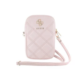 Калъф/Чанта с цип Guess PU Quilted 4G Metal Logo Wallet Phone Bag Zipper GUWBZPSQSSGP