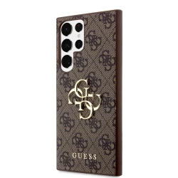 Калъф Guess 4G Metal Logo GUHCS24L4GMGBR за Samsung Galaxy S24 Ultra