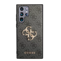 Калъф Guess 4G Metal Logo GUHCS24L4GMGGR за Samsung Galaxy S24 Ultra