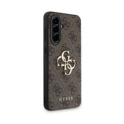 Калъф Guess GUHCSA364GMGBR PU 4G Metal Logo Brown за Samsung Galaxy A36