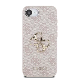 Калъф Guess GUHCPSE44GMGPI PU 4G Metal Logo Pink за Apple iPhone 16e