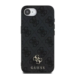 Калъф Guess PU 4G Small Metal Logo MagSafe GUHMPSE4P4SM4MK за Apple iPhone 16 e