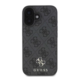 Калъф Guess PU 4G Small Metal Logo MagSafe GUHMP16SP4SM4MK за Apple iPhone 16 