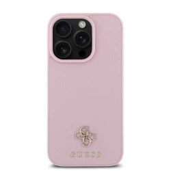 Калъф Guess PU 4G Small Metal Logo MagSafe GUHMP16LPGCSM4MP за Apple iPhone 16 Pro