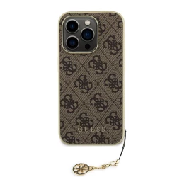 Калъф Guess GUHCP15LGF4GBR Charm Tone on Tone Brown за Apple iPhone 15 Pro