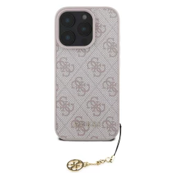 Калъф Guess GUHCP16XGF4GCP Charm Tone on Tone Pink за Apple iPhone 16 Pro Max