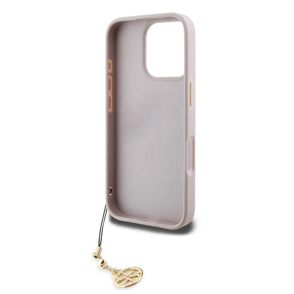 Калъф Guess GUHCP16XGF4GCP Charm Tone on Tone Pink за Apple iPhone 16 Pro Max