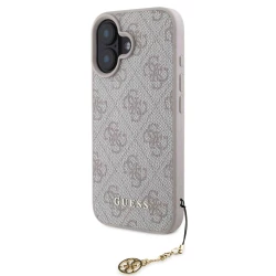 Калъф Guess GUHCP16SF4GCP Charm Tone on Tone Pink за Apple iPhone 16