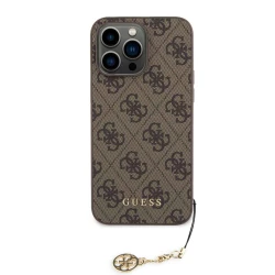 Калъф Guess GUHCP14LGF4GCW Charm Tone on Tone Brown за Apple iPhone 14 Pro