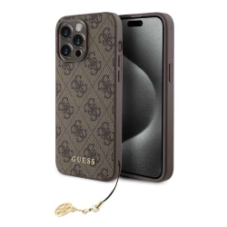 Калъф Guess GUHCP14LGF4GCW Charm Tone on Tone Brown за Apple iPhone 14 Pro