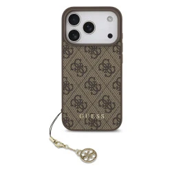 Калъф Guess GUHMP17LGF4GCW Charm Tone on Tone Brown за Apple iPhone 17 Pro