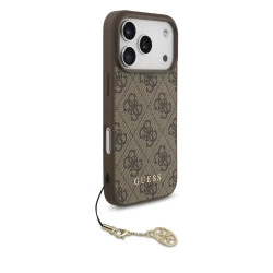 Калъф Guess GUHMP17LGF4GCW Charm Tone on Tone Brown за Apple iPhone 17 Pro