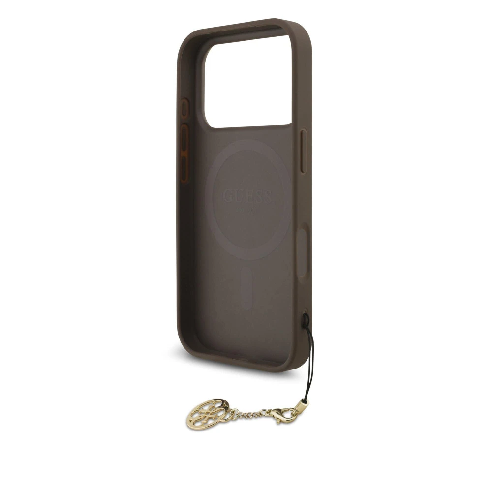 Калъф Guess GUHMP17LGF4GCW Charm Tone on Tone Brown за Apple iPhone 17 Pro
