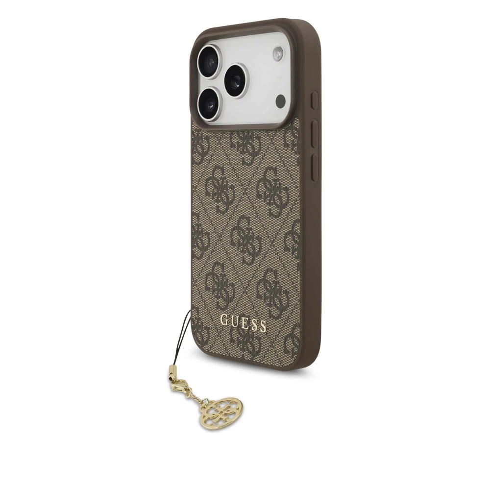 Калъф Guess GUHMP17LGF4GCW Charm Tone on Tone Brown за Apple iPhone 17 Pro