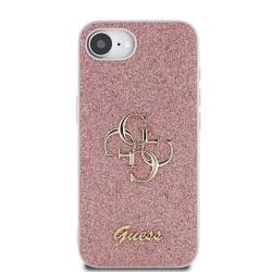Калъф Guess PU Fixed Glitter 4G Metal Logo Pink GUHCPSE4HG4SGPза Apple iPhone 16e