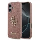 Калъф Guess PU Fixed Glitter 4G Metal Logo Pink GUHCP17SHG4SGP за Apple iPhone 17