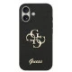 Калъф Guess PU Fixed Glitter 4G Metal Logo Black GUHCP17SHG4SGK за Apple iPhone 17