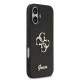 Калъф Guess PU Fixed Glitter 4G Metal Logo Black GUHCP17SHG4SGK за Apple iPhone 17